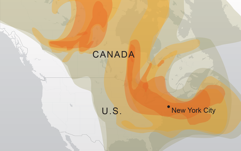 See How the Wildfire Smoke Spread Across the U.S.