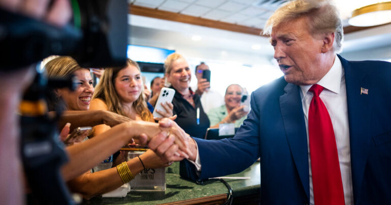 Trump Visits Versailles in Miami After Arraignment to Greet Supporters