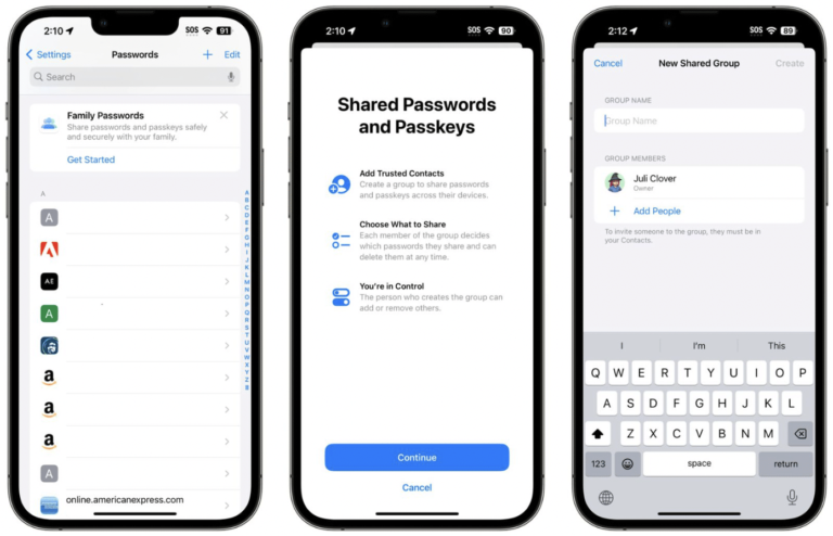 iOS 17 will introduce Friends and Family iCloud Keychain Password sharing