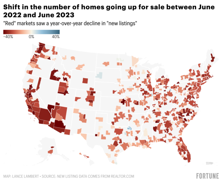 The housing market’s ‘lock-in effect’ is very real—just look at this map