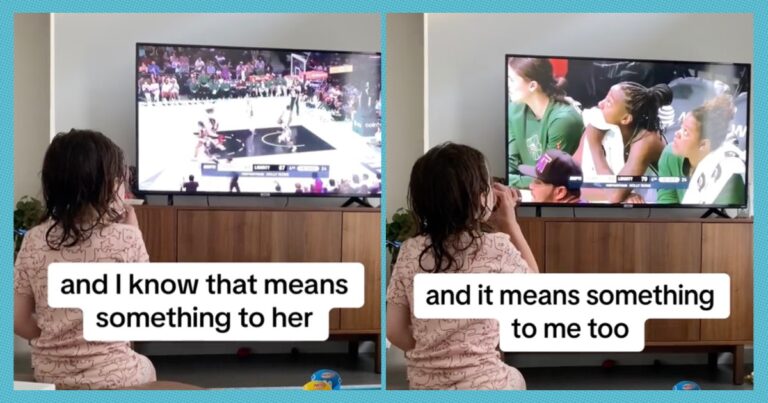 TikTok Dad Films His Daughter Watching WNBA Basketball In Special Moment