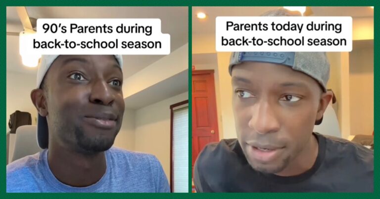 TikTok Dad Parodies Back-To-School Season In The ‘90s Vs. Now