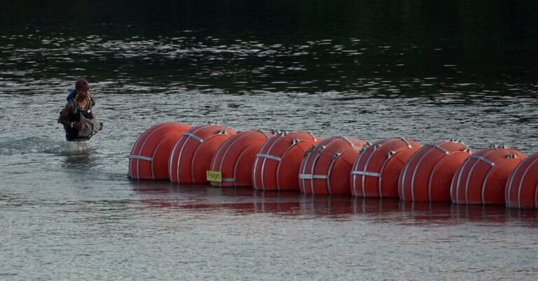 Body of Migrant Found in Texas’ Buoy Barrier in Rio Grande