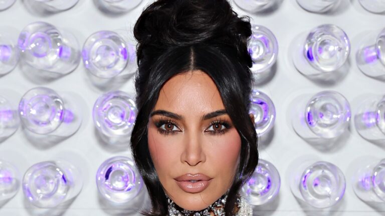 Kim Kardashian’s Upgraded Her Chunky French Manicure With a Mystery Twist — See Photos