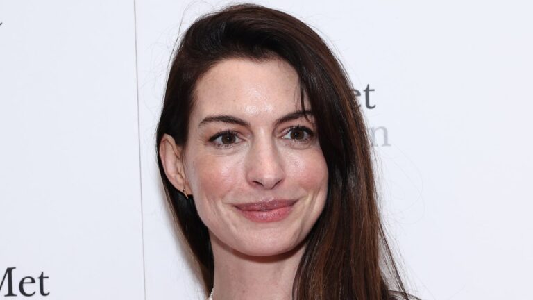 Anne Hathaway Took a Trip to the 60s and Came Back With a Beehive — See Photos