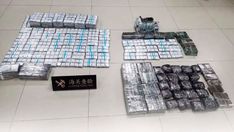 Customs officers confiscate over 40,000 pieces of smuggled hardware during Typhoon Saola