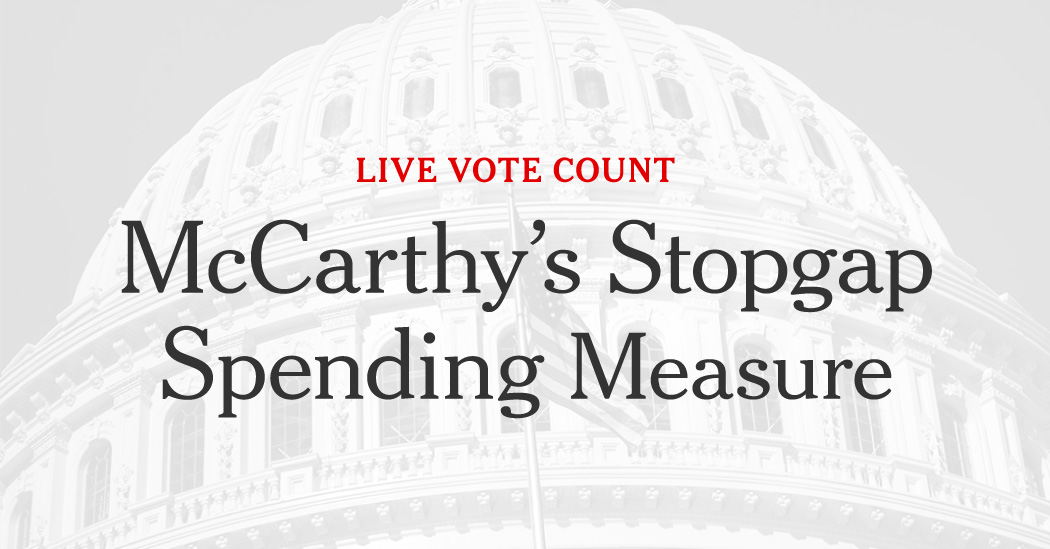 Government Shutdown: How Each Representative Voted on McCarthy's Stopgap Bill