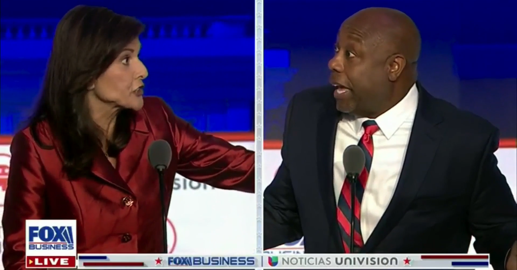 Nikki Haley and Tim Scott Clash at the Second GOP Debate