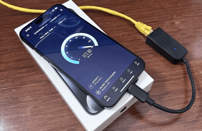 iPhone 15 allows USB-C to ethernet connection for turbo-charged internet