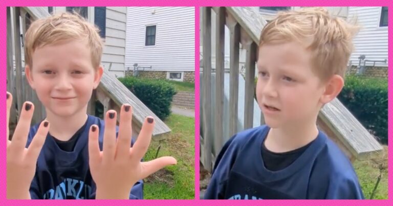 A Boy Had The Perfect Response To Someone Ridiculing His Nail Polish