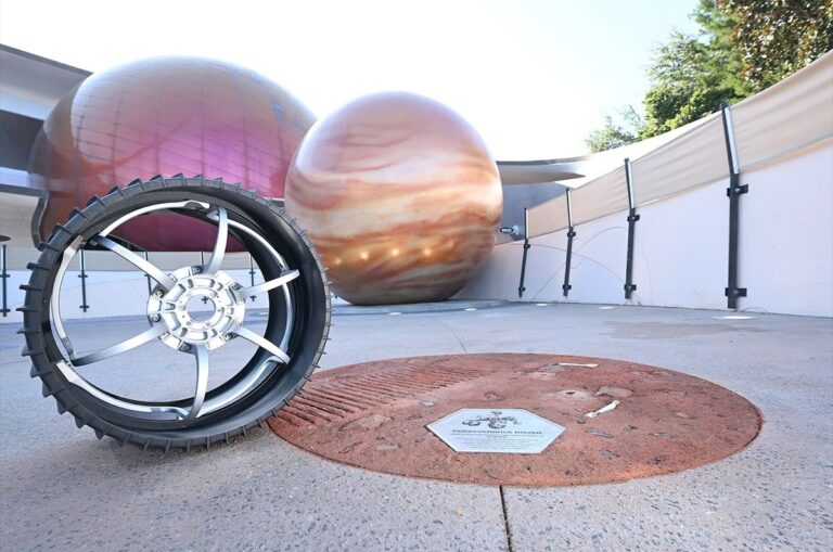 Disney debuts NASA Perseverance Mars rover tracks at EPCOT’s Mission: SPACE