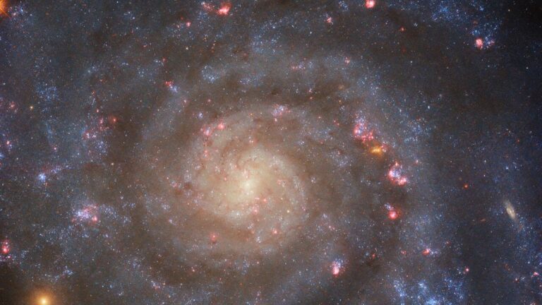 Hubble Telescope captures the bright core of a spiral galaxy (photo)