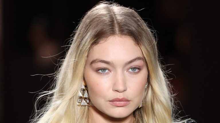 If You Showered Then Went Right to Bed, You’d Look Just Like Gigi Hadid at Miu Miu — See Photo