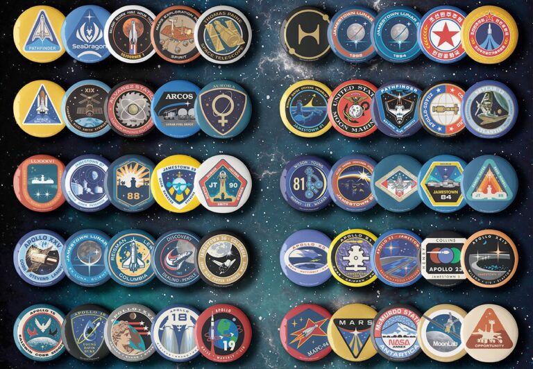 New collectible buttons depict ‘For All Mankind’ mission patches