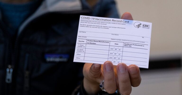 Say Goodbye To COVID-19 Vaccination Cards. The CDC Has Stopped Printing Them.