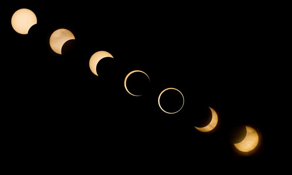 The 5 Main Stages Of Octobers Annular Solar Eclipse Explained The