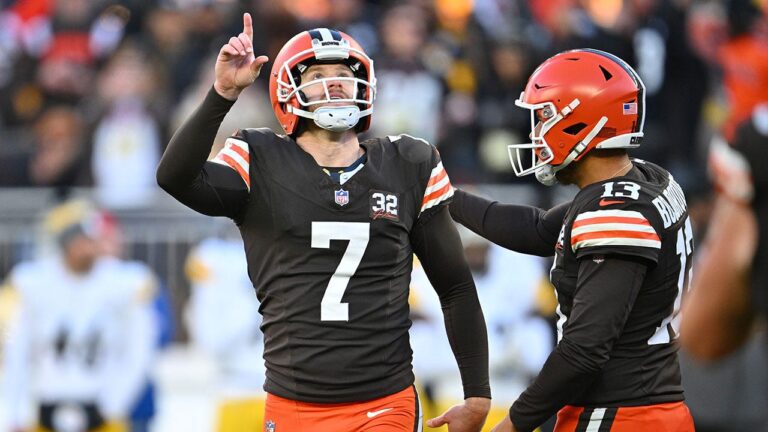 Browns’ Dustin Hopkins nails game-winning field goal to beat AFC North-rival Steelers