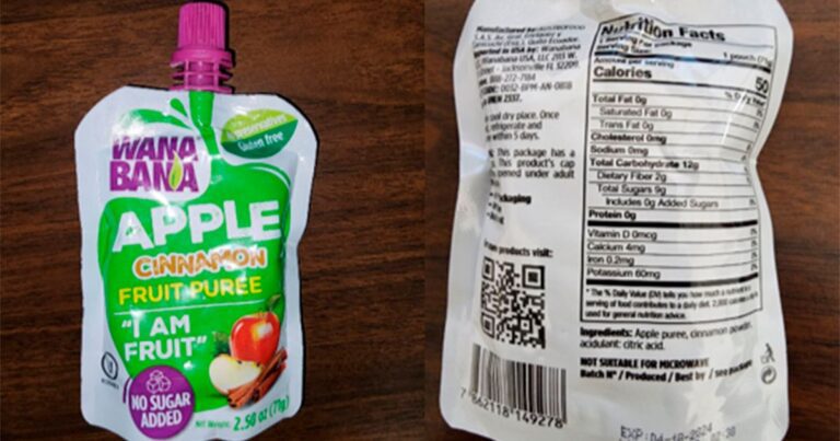 Nearly Two Dozen Toddlers Sickened By Lead Linked To Applesauce Pouches: CDC