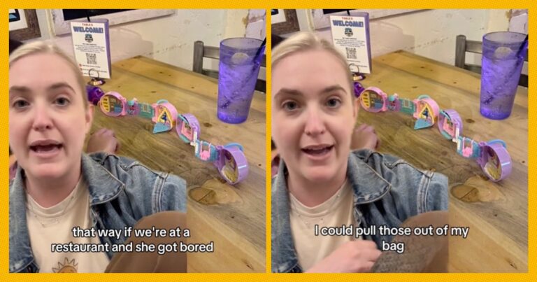 This Mom Uses Polly Pocket To Entertain Her Daughter At Restaurants