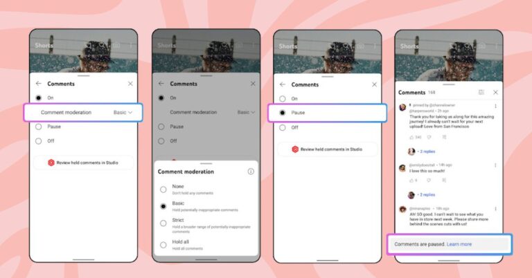 YouTubers can now pause video comments without disabling them