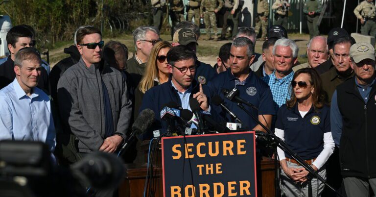 Fact Checking Republicans’ Immigration Claims During Texas Border Visit