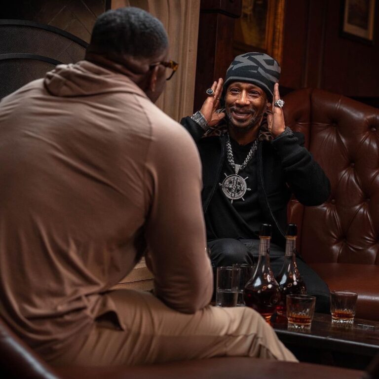 Katt Williams Interviews with Shannon Sharpe in a $4,200 Fendi Black Jacket with Detachable Fur FF Collar