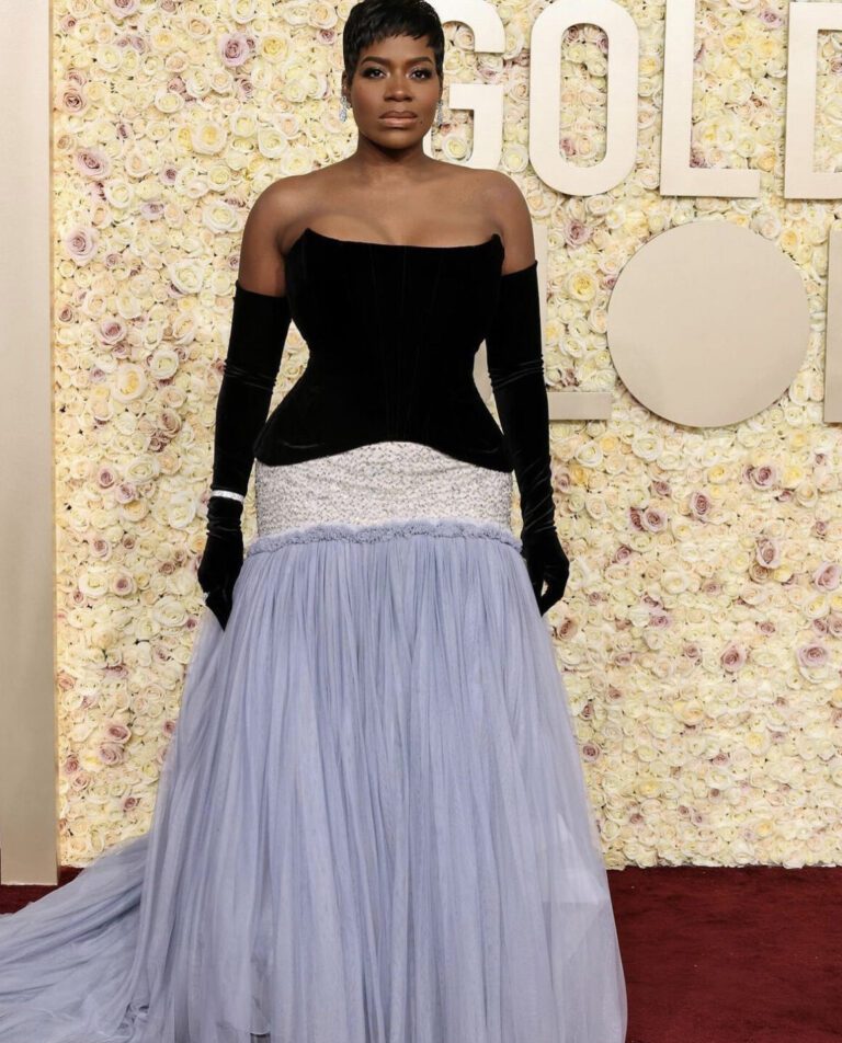 On the Scene at the 2024 Golden Globe: Fantasia in Custom Dolce & Gabbana, JLO in Nicole + Felicia, Janelle James in Monsoori, Jeannie Mai in Carolina Herrera + More