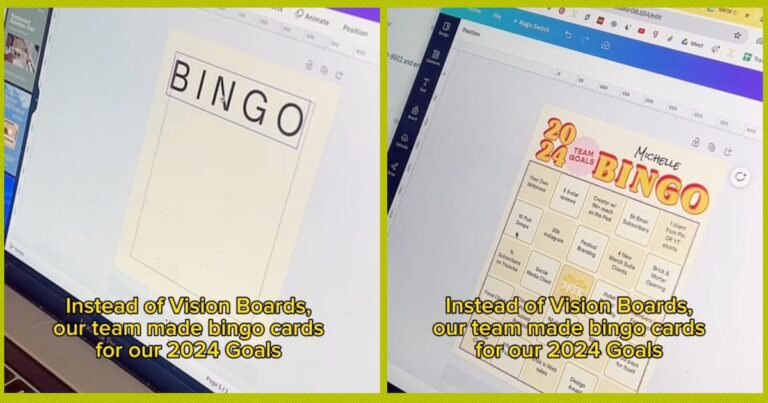 TikToker Puts Her New Year’s Resolutions On A Bingo Card & Wins The Internet