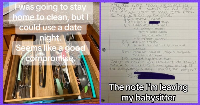 A Mom Offered Her Babysitter Extra Cash For Doing Chores