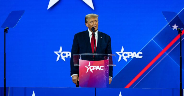 At CPAC, Trump Invokes Clashing Visions of America’s Future