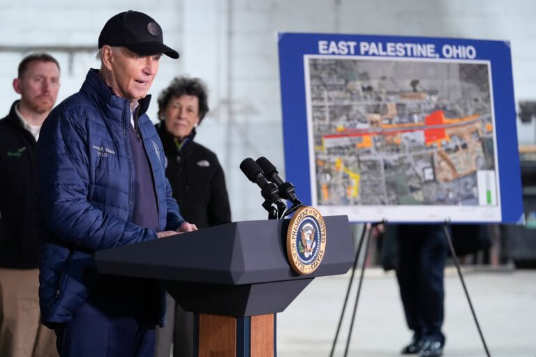 Biden shredded online for making his first visit to East Palestine ‘a year too late’