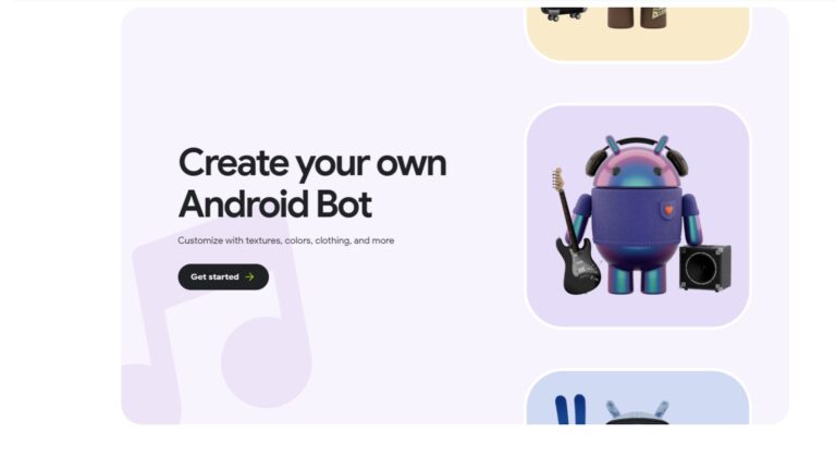 Google’s new Bot builder lets you customize your Android mascot