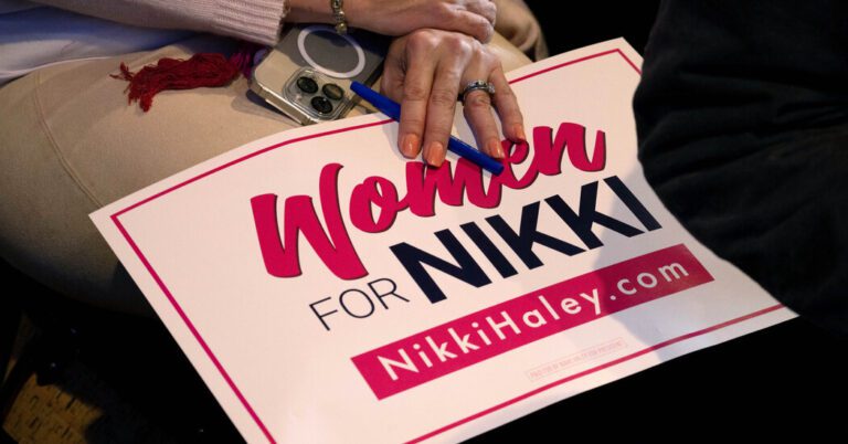 Nikki Haley Coalition Seeks to Win the Women Trump’s Campaign Can’t