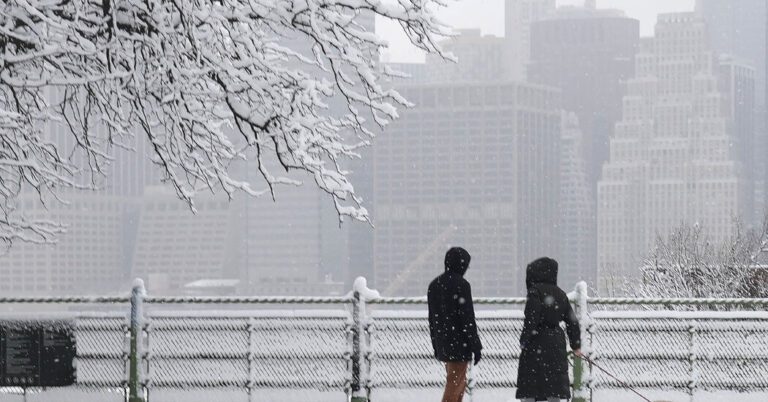 Storm Brings up to a Foot of Snow to Parts of Northeast