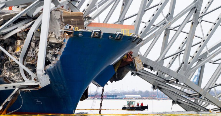 A Close-Up View of the Baltimore Bridge Collapse