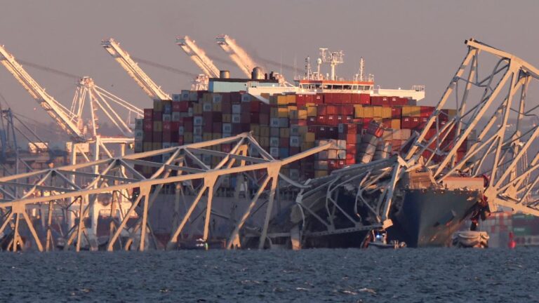 Baltimore’s Key Bridge collapses after being struck by cargo ship