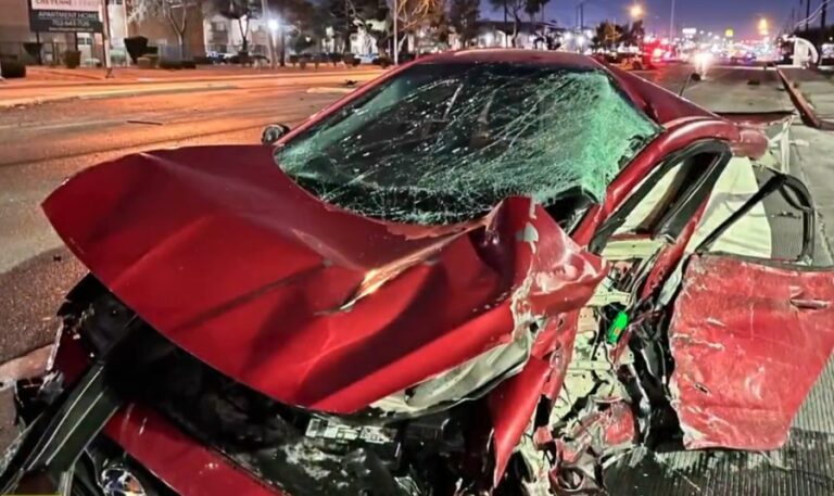 Drunk driver speeding at 140 mph on Las Vegas Boulevard crashes into car, killing man: police