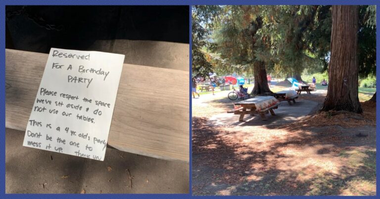Parents Left An Aggressive Note About A Child’s Birthday Party At A Public Park