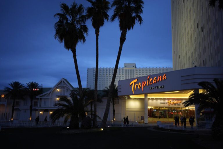 After welcoming guests for 67 years, the Tropicana Las Vegas casino’s final day has arrived