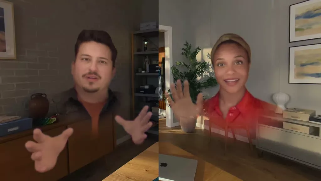 Apple's Spatial Personas for Apple Vision Pro bring your FaceTime callers into the room