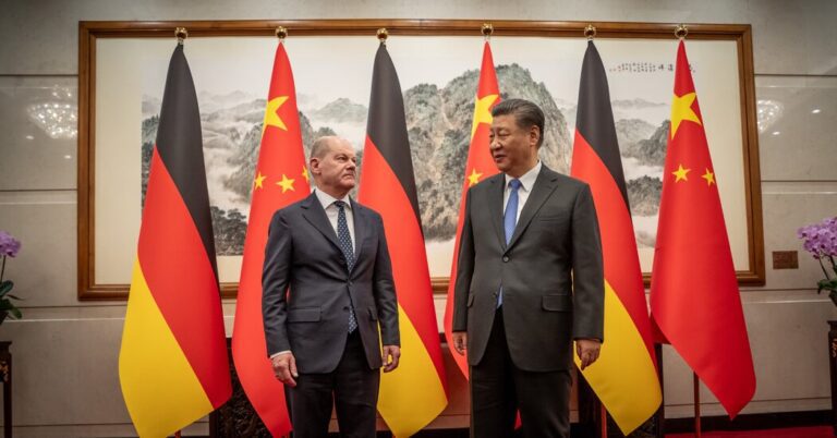 Germany’s Leader, Olaf Scholz, Walks a Fine Line in China