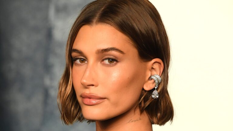 Hailey Bieber’s Manicure Looks More Like Big Pink Pearls Than Fingernails — See the Photos