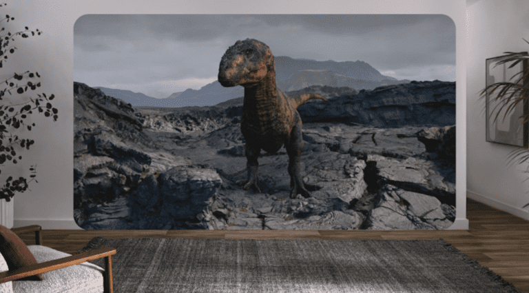 Immersive video Dinosaurs arriving on Vision Pro