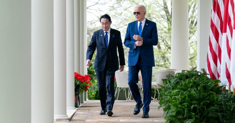 In Warning to China, Biden Hosts Summit With Leaders of Japan and Philippines