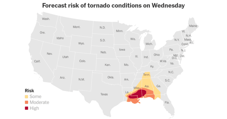 Latest Updates: Severe Weather Bringing Tornado Threat and Flooding to Gulf Coast