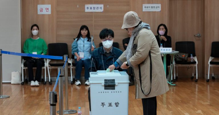 South Korean Election to Set Tone for Remainder of President’s Term