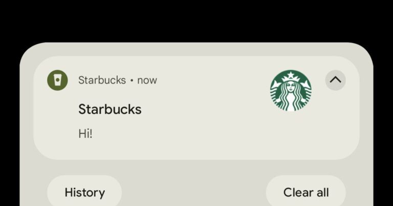 Starbucks sent out a very random ‘hi’ notification